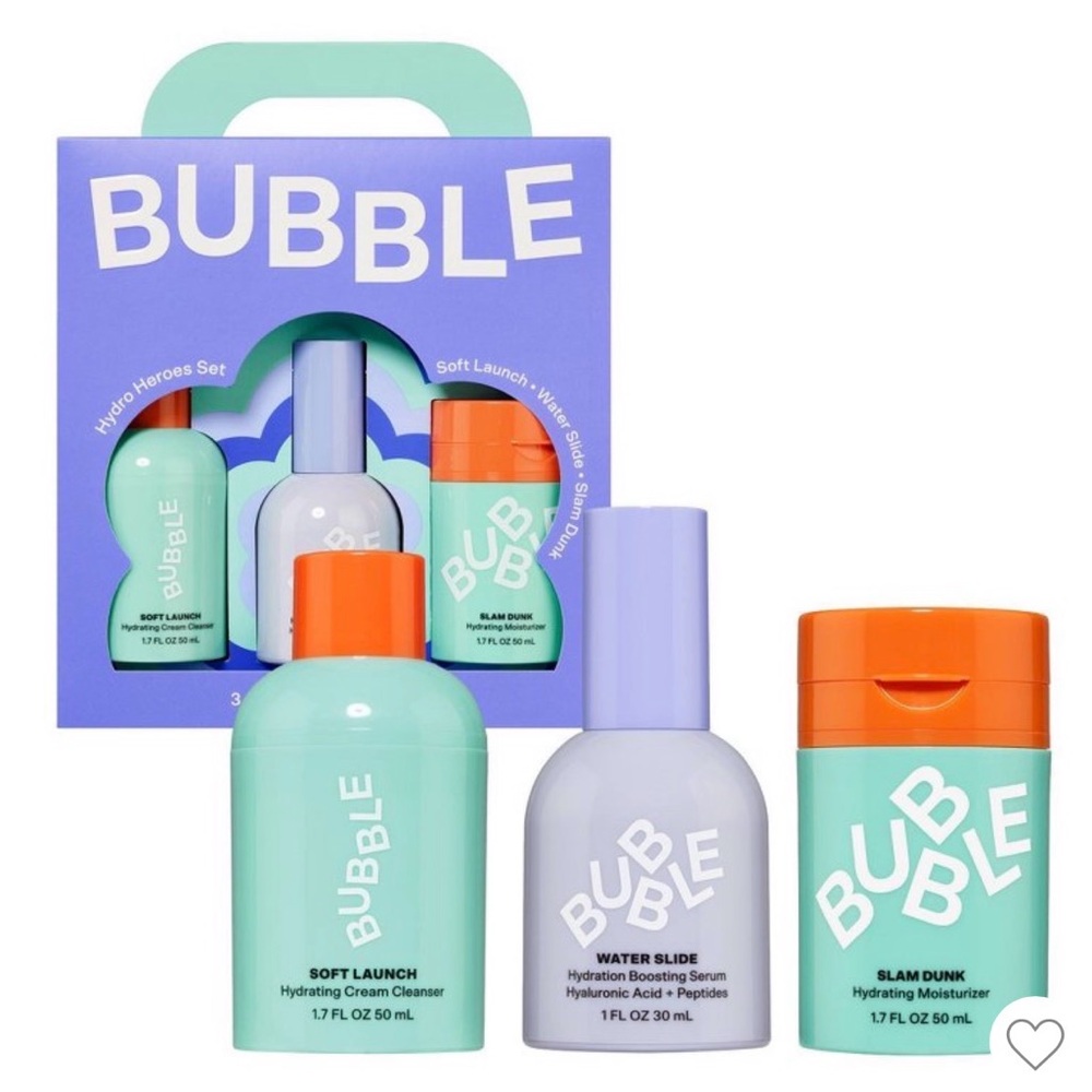 BUBBLE Hydra Heroes Set Skincare Trio - Set of 2